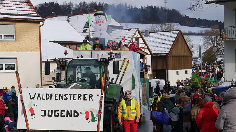 Faschingsumzug in Waldfenster am 16. Februar 2026.