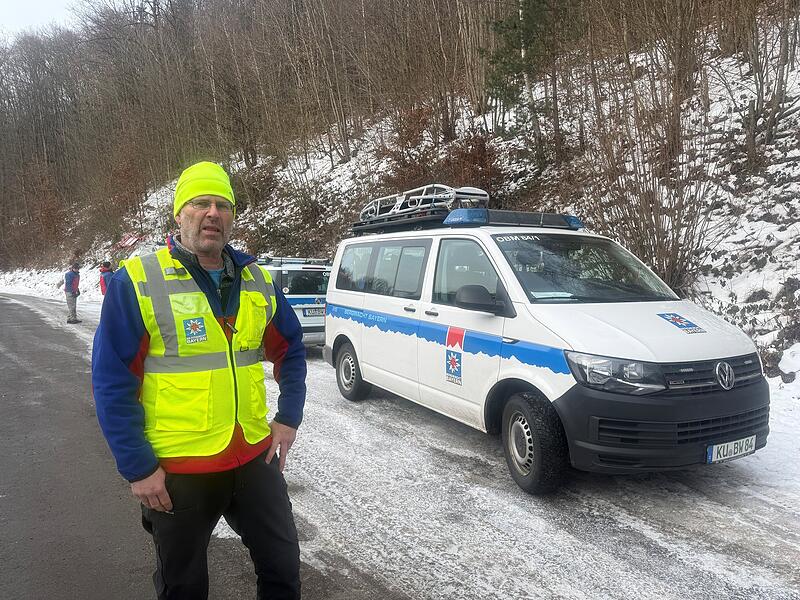 Hans-Peter Lautner leitete am Samstag den Rettungseinsatz der Bergwacht Kulmbach-Obermain im Schorgasttal.