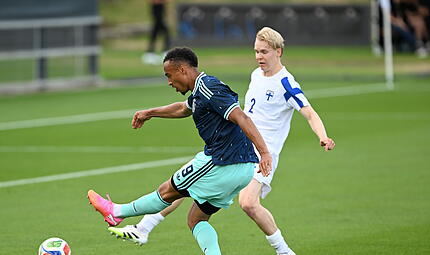 Der geb&uuml;rtige N&uuml;rnberger bekam am Montag gegen im internen Test gegen Finnland noh einige Minuten Spielzeit.