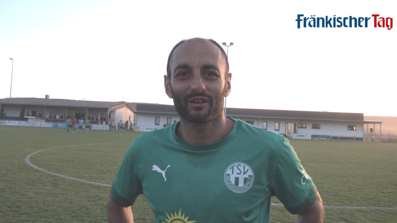 Anton Makarenko, spielender Co-Trainer des TSV Neudrossenfeld, freute sich &uuml;ber seinen entscheidenden Treffer und den Sieg seiner Mannschaft.