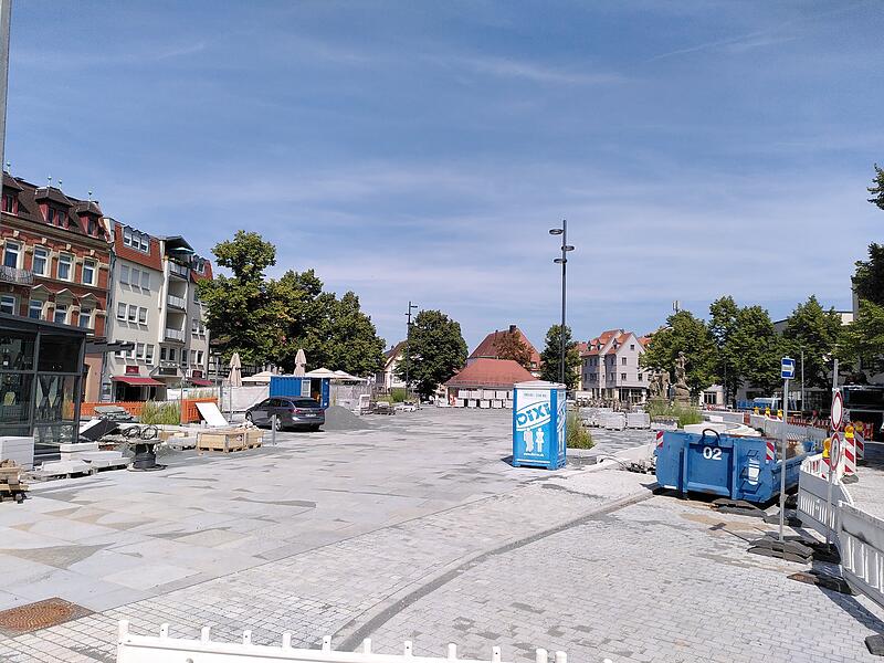 Paradeplatz Forchheim 2024So sieht die Paradeplatz Baustelle aus