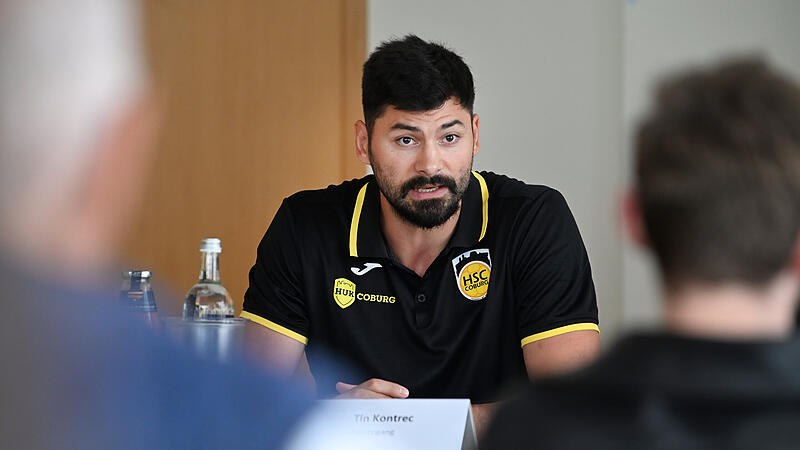 Tin Kontrec wurde vom HSC Coburg als Neuzugang vorgestellt.