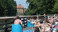Sommer und Sonne im Hainbad Bamberg