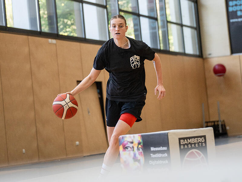 Alina Hartmann trainiert im Sommer regelmäßig in Bamberg bzw. Strullendorf