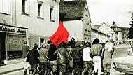 Demonstration im Vorfeld des Ebracher Knastcamps 1969 Demonstration im Vorfeld des Ebracher Knastcamps 1969