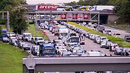 Stau auf der Autobahn