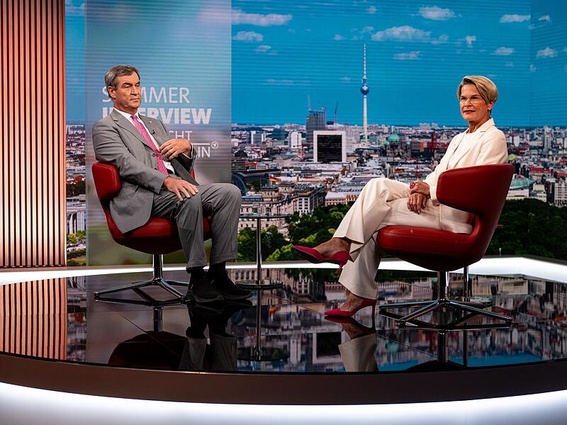 ARD-Sommerinterview mit CSU-Chef Söder ARD-Sommerinterview mit CSU-Chef Söder