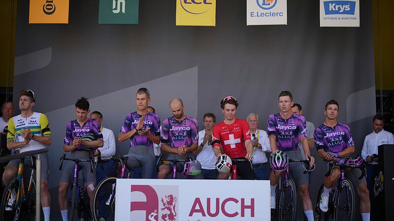 Tour de France - nach tödlichem Unfall von Samuele Privitera Tour de France - nach tödlichem Unfall von Samuele Privitera
