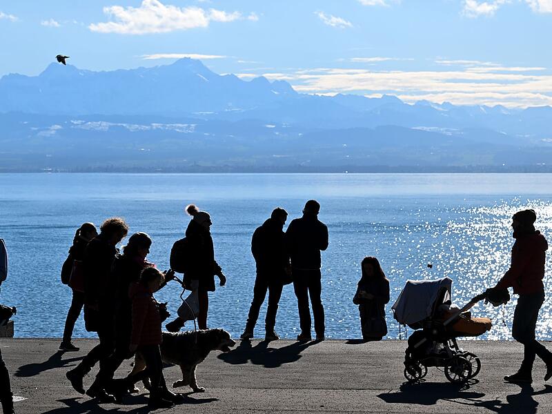 Sonniges Winterwetter am Bodensee Sonniges Winterwetter am Bodensee