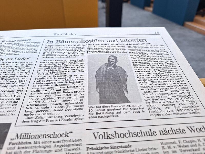 Vermisstenfall Sabine F&ouml;ll 1994Forchheim & Fr&auml;nkische Schweiz