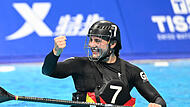 Die Coburgerin Leonie Wagner jubelt nach dem deutschen Sieg im Kanu-Polo-Finale bei den World Games in Chengdu.