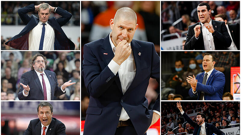 Oren Amiel (Mitte) und seine Vorgänger als Bamberger Trainer. Oren Amiel (Mitte) und seine Vorgänger als Bamberger Trainer.