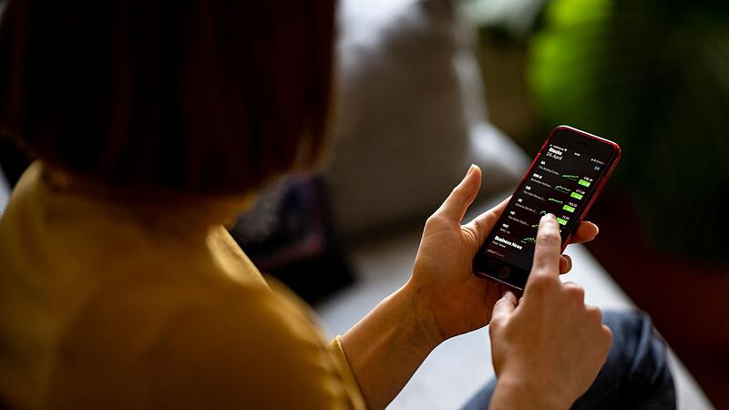 Aktienkurse auf dem Handy