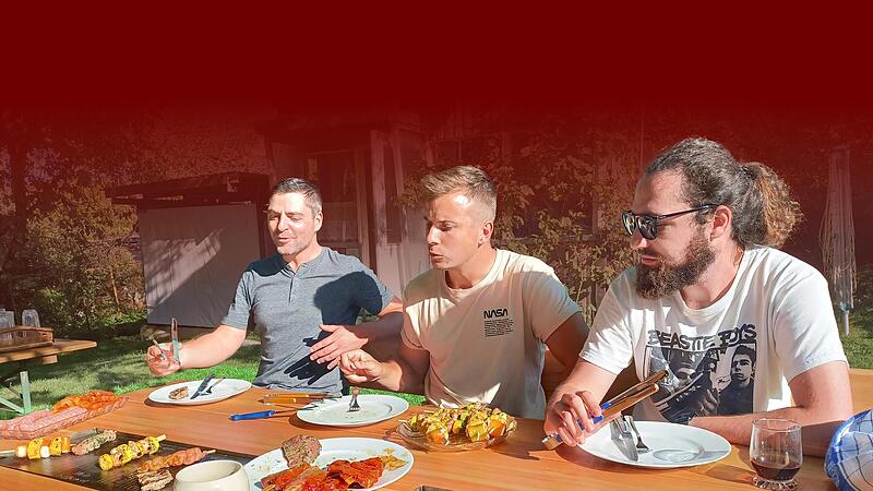 Der Jungunternehmer Markus Heurung (links) zusammen mit seinen Projektpartnern Christoph Kober und Maximilian Heurung