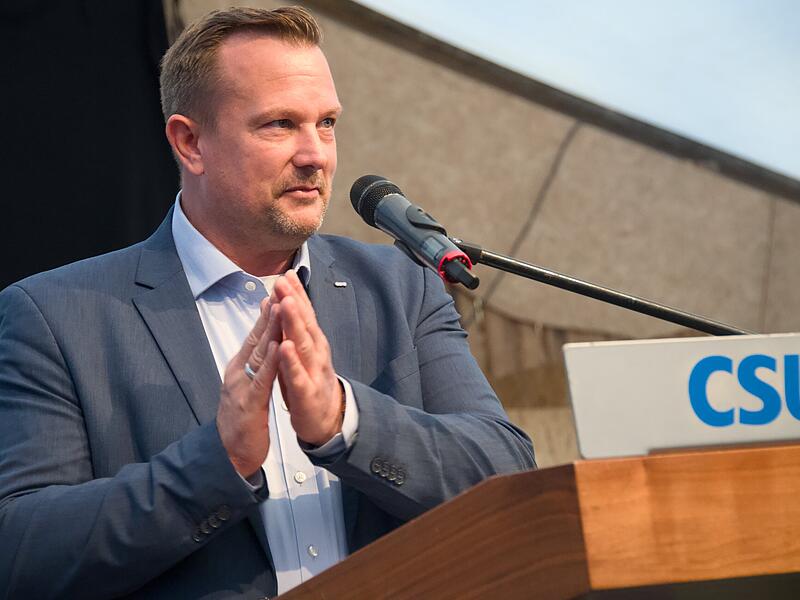 Feier 60 Jahre CSU Schondra mit Ministerpräsident Markus Söder: Axel Lagemann