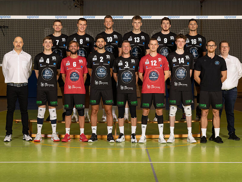 Das Team der Ceratonia Volleys Eltmann für die Zweitliga-Saison 2025/26.