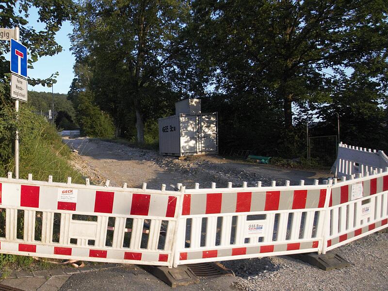 Die Straße „Steigig“ in Unterleinleiter ist derzeit gesperrt.Forchheim & Fränkische Schweiz Die Straße „Steigig“ in Unterleinleiter ist derzeit gesperrt.