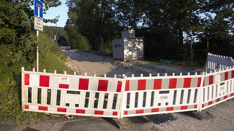 Die Stra&szlig;e &bdquo;Steigig&ldquo; in Unterleinleiter ist derzeit gesperrt.