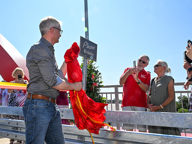 Piastenbrücke Forchheim EröffnungEröffnung Piastenbrücke