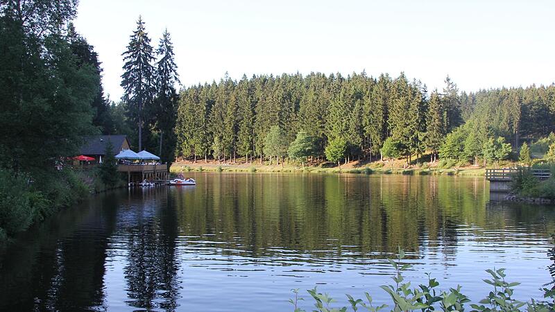 Der &Ouml;lschnitzsee in der Gemeinde Steinbach am Wald