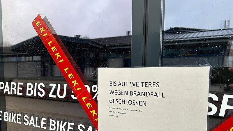 Feuer in Sportgeschäft im Landkreis Coburg