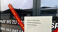 Feuer in Sportgeschäft im Landkreis Coburg