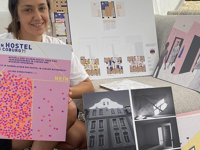 Die angehende Innenarchitektin Elena Marie Fischer mit dem Ergebnis der Umfrage und ihren Plänen. Die angehende Innenarchitektin Elena Marie Fischer mit dem Ergebnis der Umfrage und ihren Plänen.