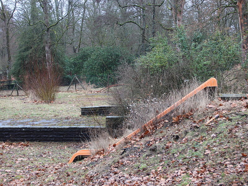 Der verwaiste Spielplatz an der Lindesm&uuml;hlpromenade