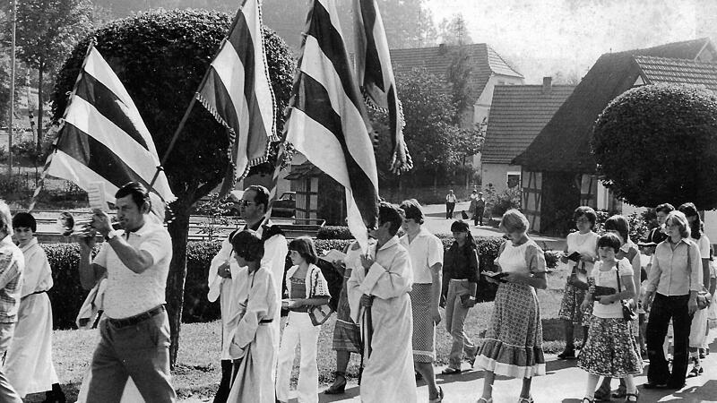 So sah es vor vier Jahrzehnten bei der Kirchweih Rabelsdorf aus.