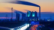 Morgens in Sachsen-Anhalt - Kraftwerk Schkopau