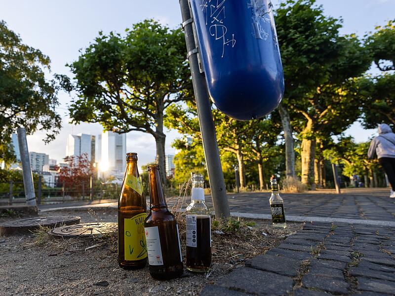 Glasflaschen in Frankfurt