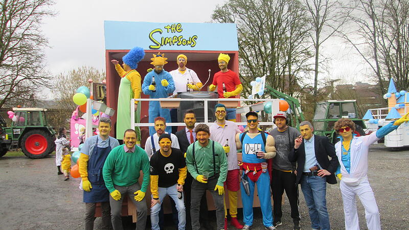 Die Simpsons Family aus dem alten Jugendzentrum.