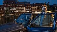 Szenenfoto aus dem Bamberg-Krimi bei RTL: Die Serie heißt "Behringer und die Toten" und spielt in der Welterbestadt mit Hauptdarsteller Antoine Monot alias Kommissar Konrad Behringer