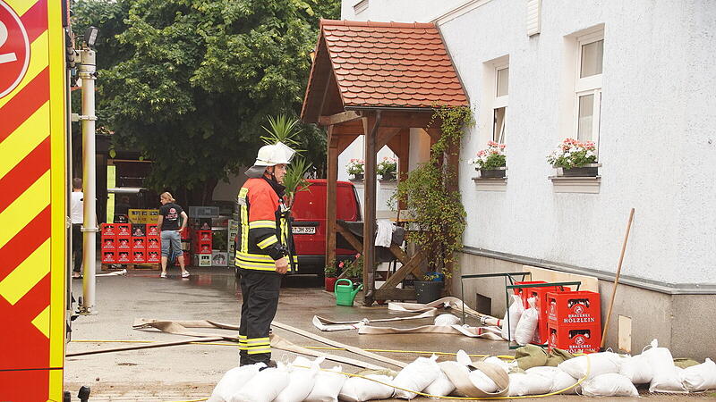 Keller von Brauerei und Gastst&auml;tte H&ouml;lzlein in Litzendorf &uuml;berschwemmt