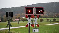 Unbeschrankter Bahnübergang