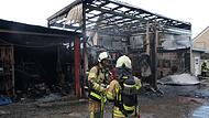 Werkstatt-Brand in Riedbach-Kleinsteinach