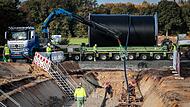 Erster Kabelverlegung bei SuedLink