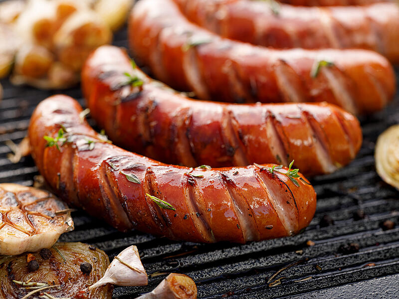 Wurst auf dem Grill