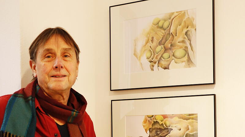 Heinz Gerber ist neu im erweiterten Vorstand des Kulmbacher Kunstvereins. Sein Metier sind penibel und fein schraffierte Zeichnungen.