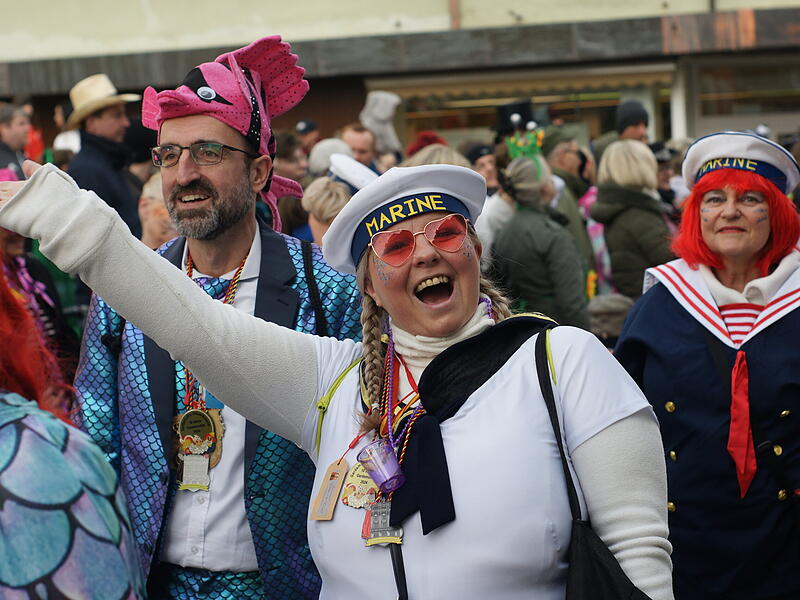 Beim Faschingszug in Bad Br&uuml;ckenau herrschte viel Frohsinn
