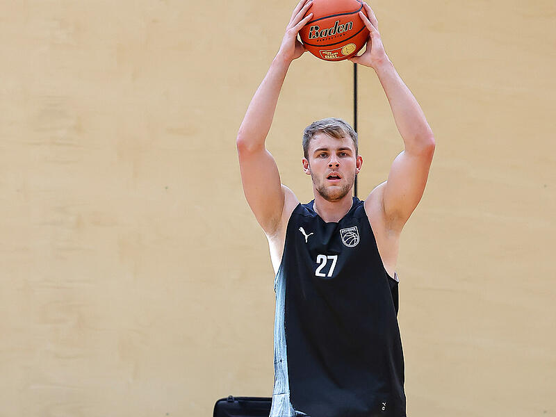 Moritz Krimmer, hier beim Training der Bamberg Baskets in der Vorsaison.