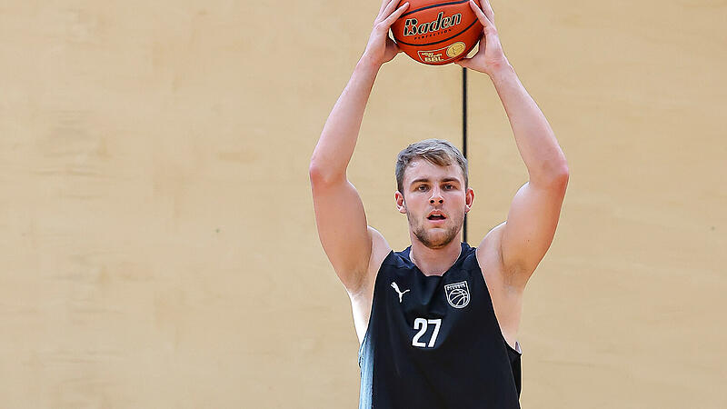 Moritz Krimmer, hier beim Training der Bamberg Baskets in der Vorsaison.