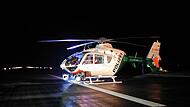 F&uuml;r die n&auml;chtliche Suche nach dem auf der B&nbsp;173 Verungl&uuml;ckten wurde ein Polizeihubschrauber mit W&auml;rmebildkamera eingesetzt.