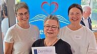 Unser Bild zeigt (von links) Sabine Nuber, Birgitta Staufer und Kronachs B&uuml;rgermeisterin Angela Hofmann. privat