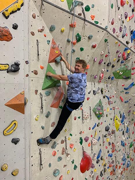 Klettern f&ouml;rdert das Selbstbewusstsein.