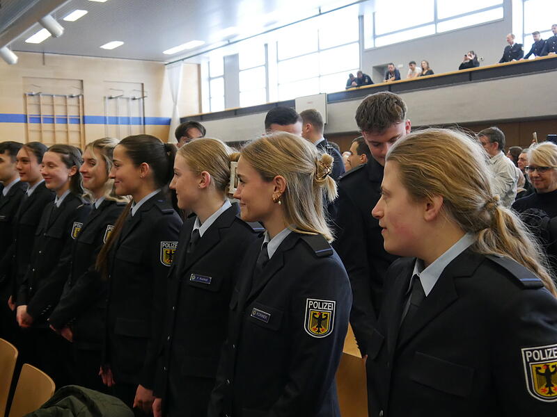 Impressionen von der Verabschiedung im Bundespolizeiaus- und fortbildungszentrum.