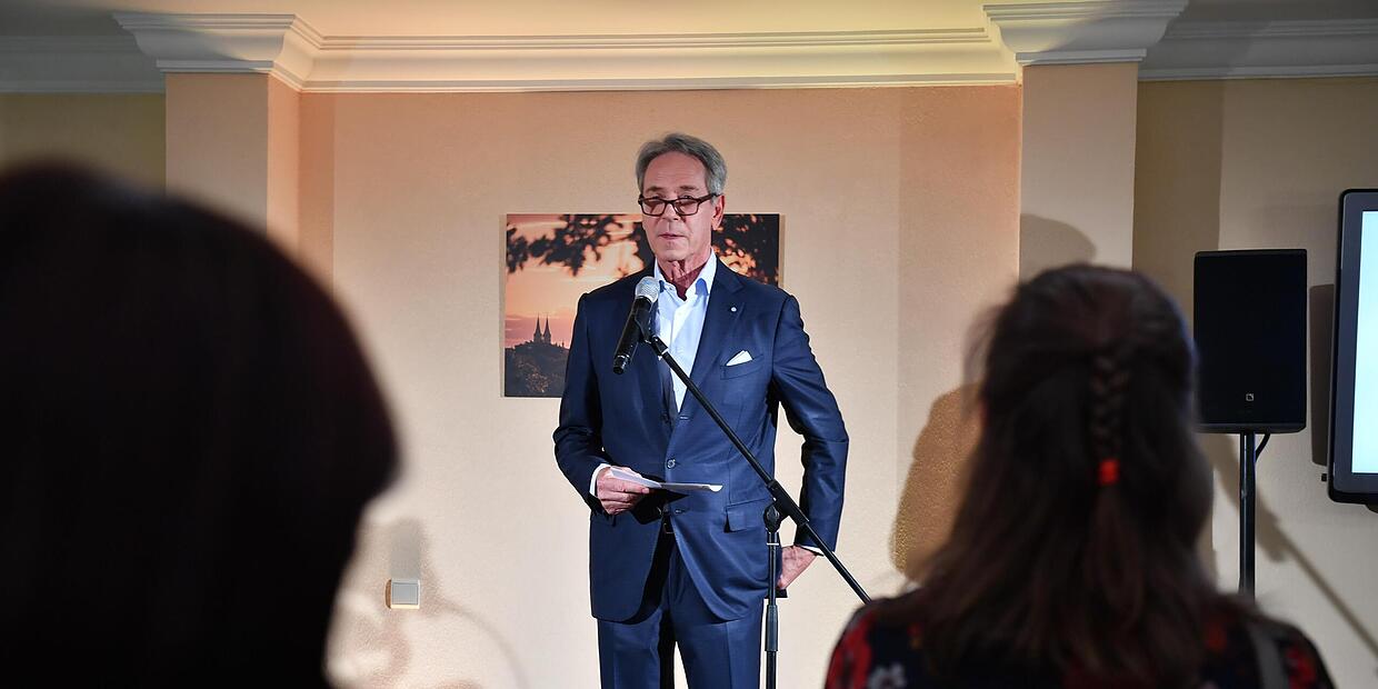 Restaurant Brasserie la Villa in Bamberg Michael Stoschek gibt Führung