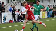 Sport Fußball Saison 2025 / 2026 Bayernliga Nord  01. Spieltag am Dienstag 22.07.2025 Spielort Sportanlage Neudrossenfeld Am Weinberg Kunstrasenplatz Spielbeginn 19.00 h TSV Neudrossenfeld gegen ATSV Erlangen Halbzeitergebnis 4:1 Mikel Seiter Drazen Misi