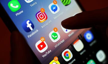 Soziale Netzwerke auf dem Smartphone