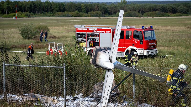 Kleinflugzeug in Bamberg abgest&uuml;rzt